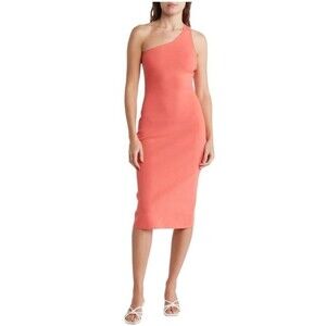 A.L.C. Colby One-shoulder Sheath Midi Dress Size L NWT Minimalist